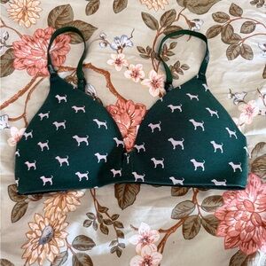 Victoria's Secret PINK Dark Green Bralette
